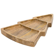 Piatto Vassoio In Legno Albero Di Natale 27x38cm