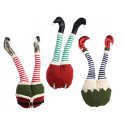 Addobbo Albero Di Natale Gambe Elfo 65cm