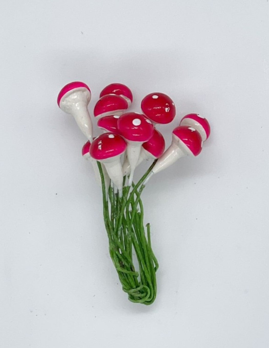 Addobbo Albero Di Natale Ramo Artificiale Con Funghi Piccoli Ø1CM