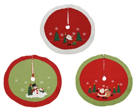 Copri Base Albero Di Natale Verdi Rossi E Bianchi 90cm Colori Assortiti
