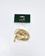 Addobbo Albero Natale Capelli D'Angelo Oro 150cm
