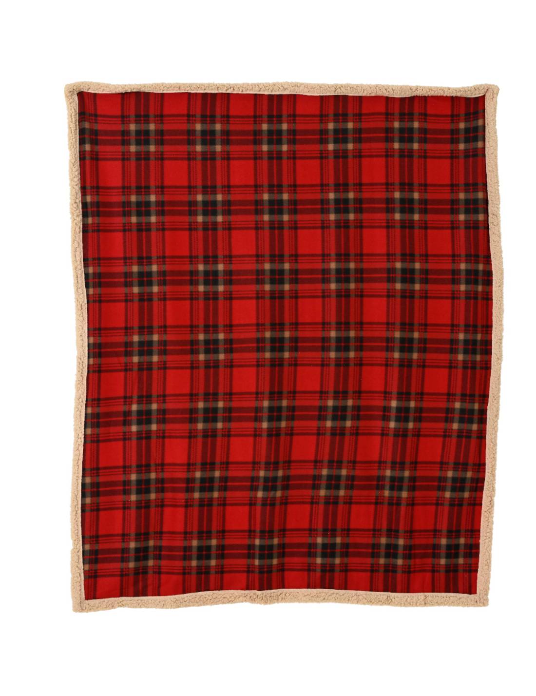 Coperta Natalizia Tartan Rossa E Nera