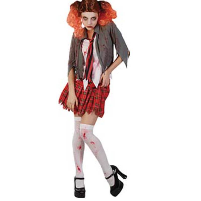 Costume Halloween Ragazza Studentessa Zombie