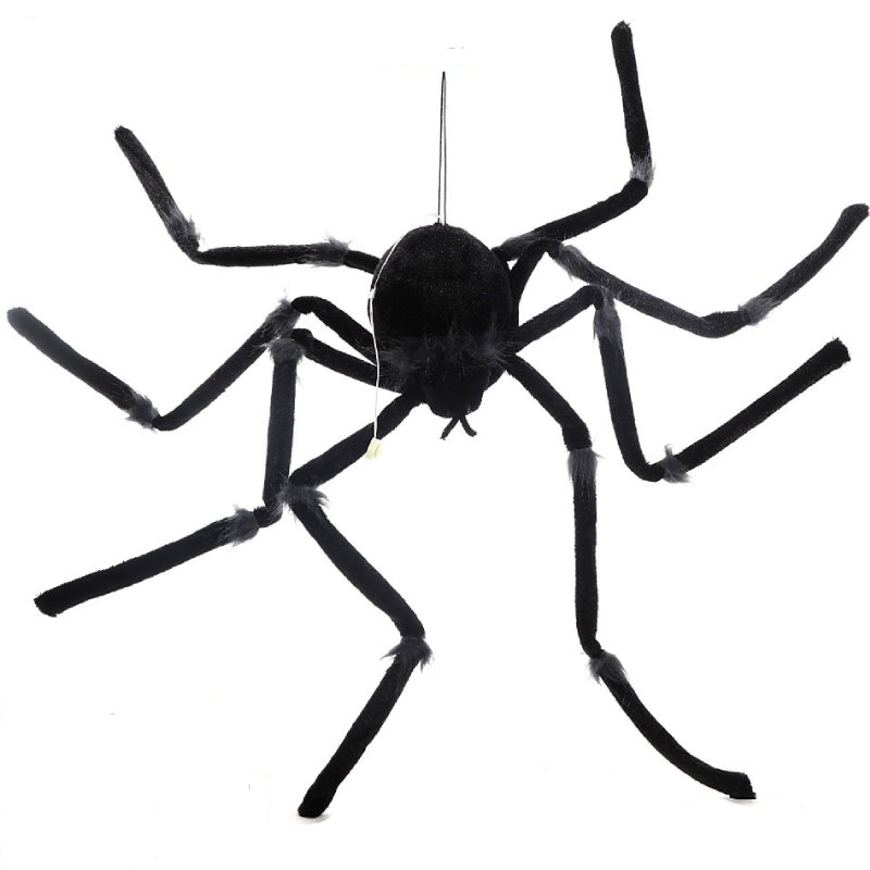 Ragno Peloso Con Luci Suono E Movimento 90cm Ornamenti Halloween
