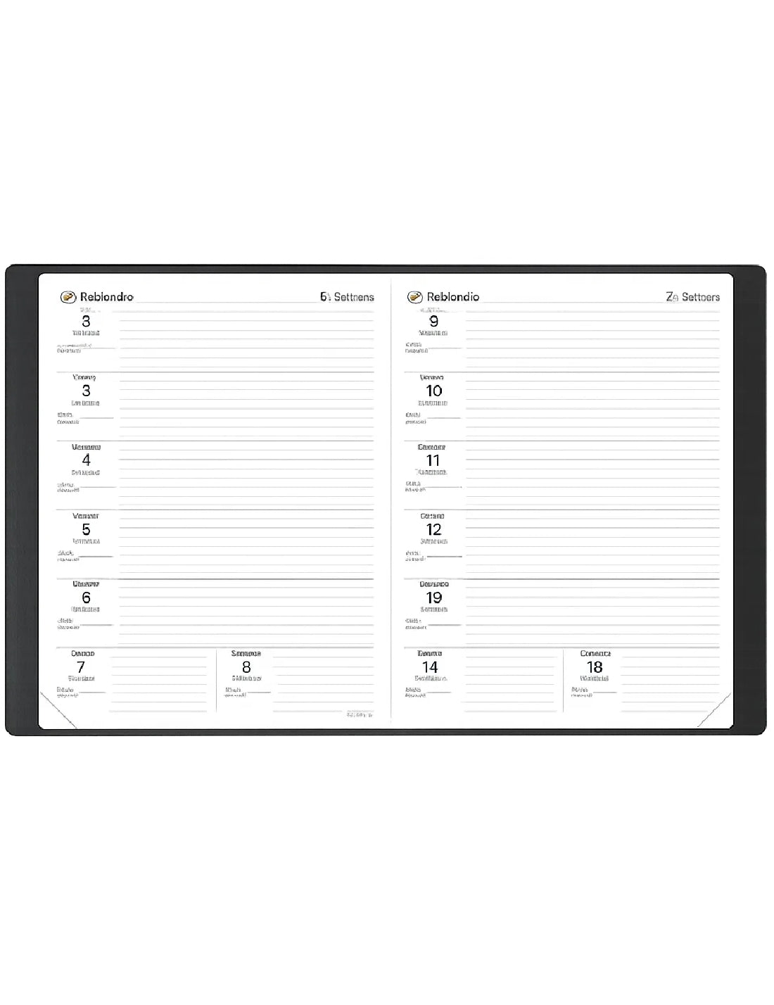 Agenda Del Professore Bisettimanale 12 Mesi 2025/2026 Quo Vadis Impala