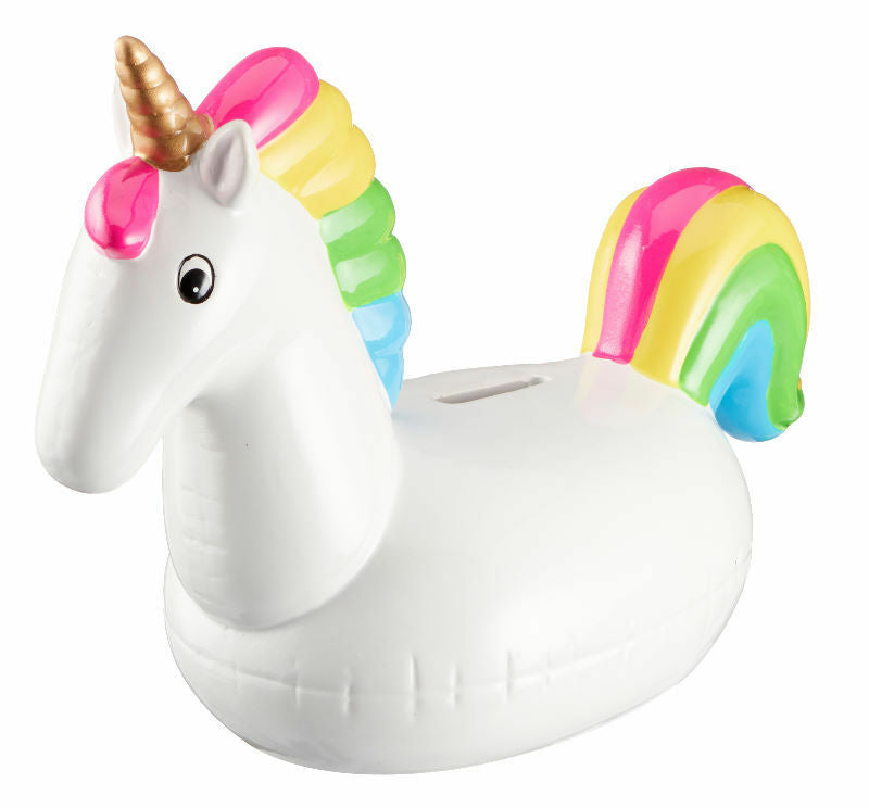 Salvadanaio In Ceramica Unicorno