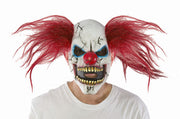 Maschera Di Halloween Clown Terrificante Con Capelli
