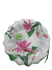 Piatti Di Carta Fondi Fiori Rosa 10pz.