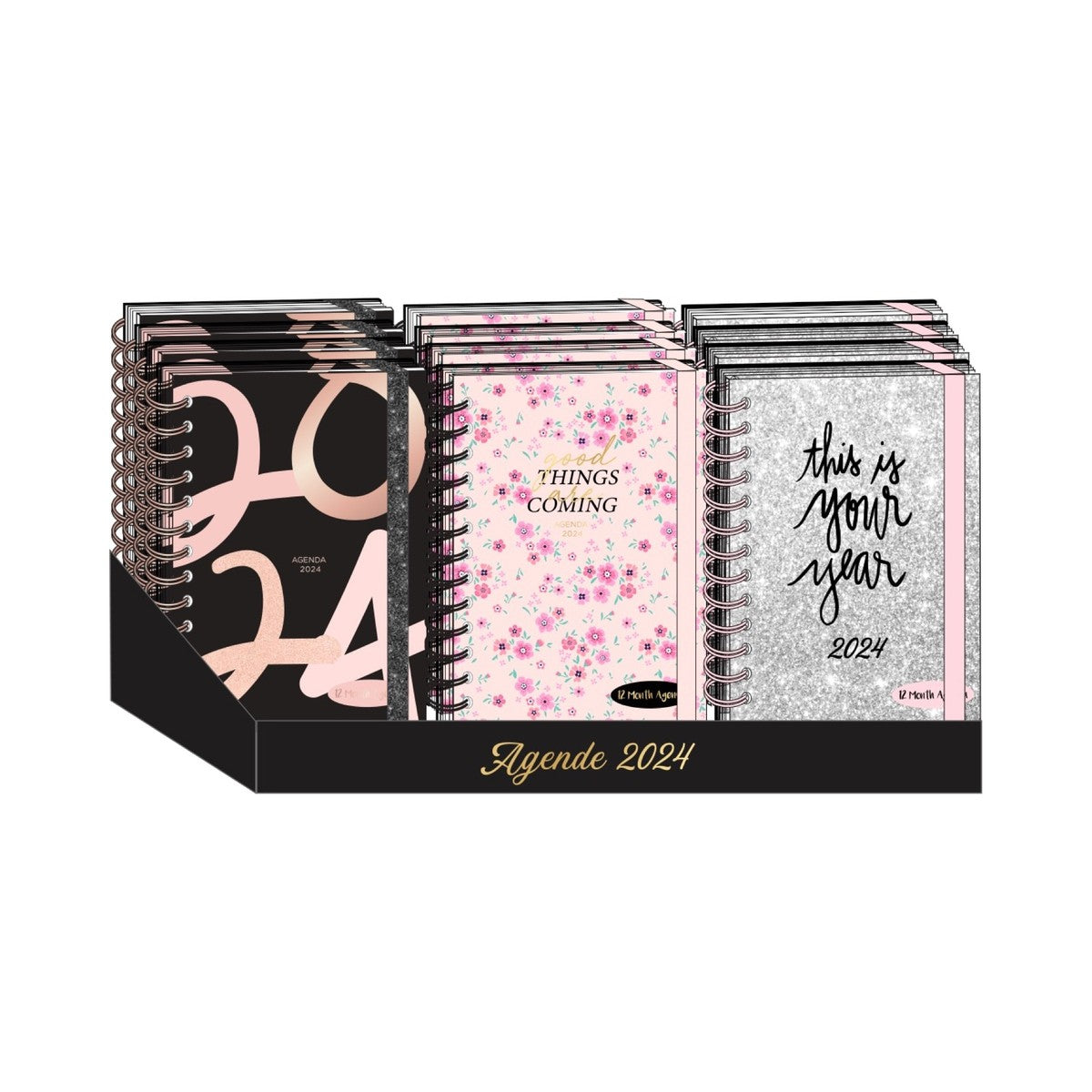 Agenda Settimanale Spiralata 12 Mesi Tri-Coastal Assortita