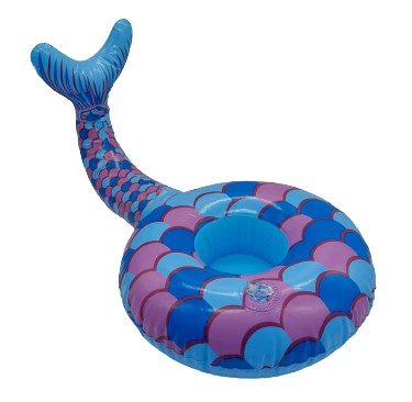 Porta Lattine Gonfiabile Sirena Azzurro