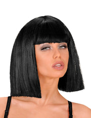 Parrucca Showgirl Nera Corta