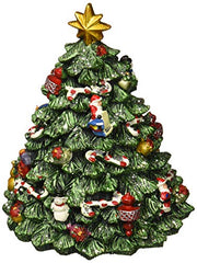 Carillon Albero Di Natale Decorato Con Ornamenti E Puntale 15cm