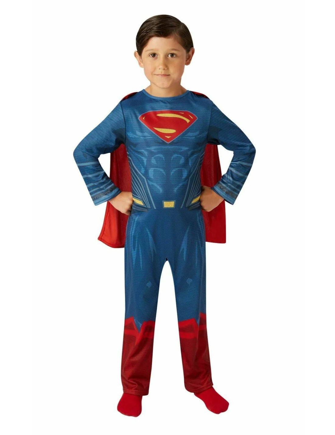 Costume Di Carnevale Bambino Vestito Superman Classico Dc Comics