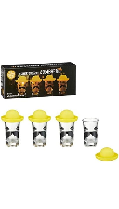 Set 8 Bicchierini Da Liquore Sombrero