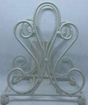 Portatovaglioli In Metallo Bianco 14CM