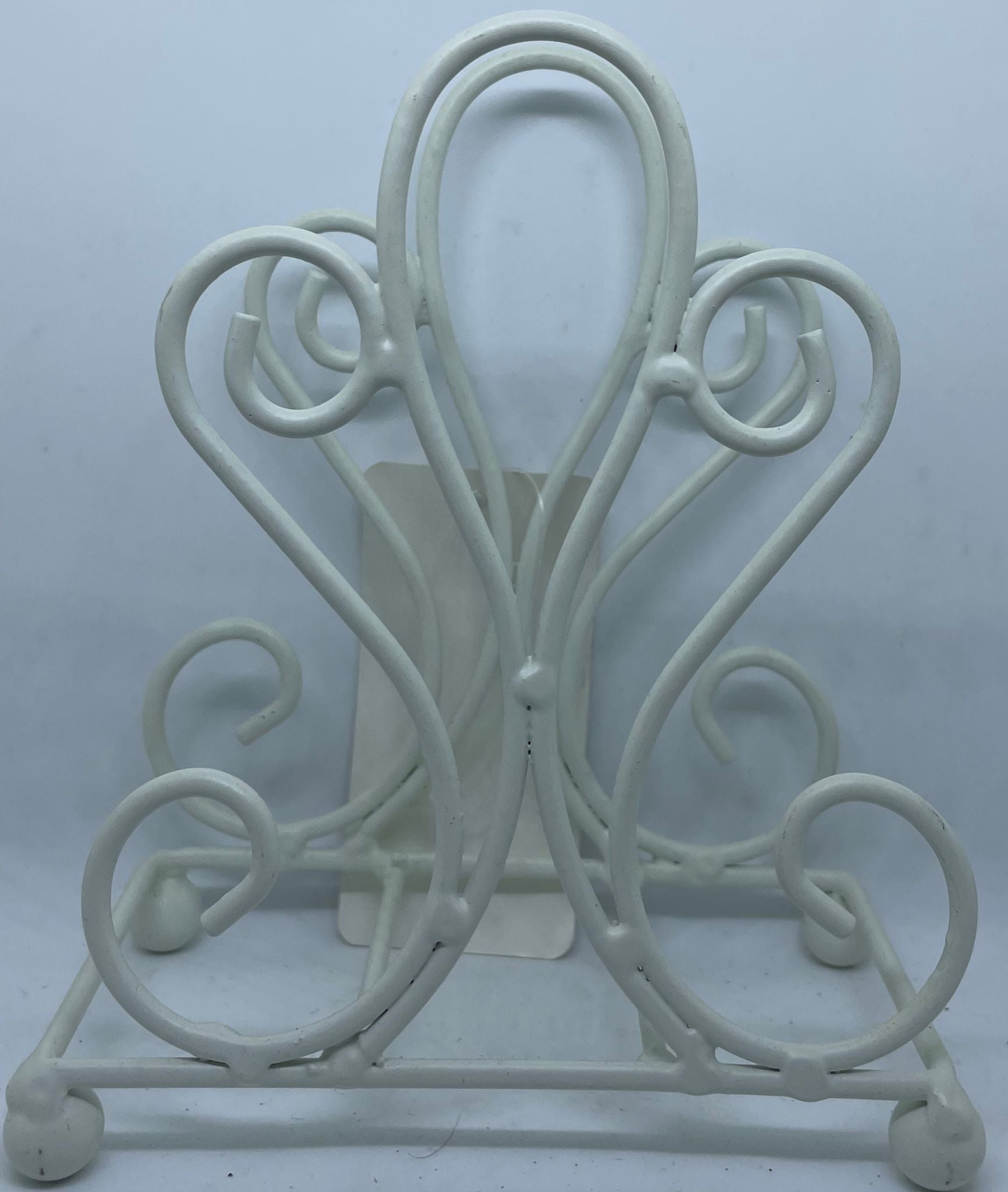 Portatovaglioli In Metallo Bianco 14CM