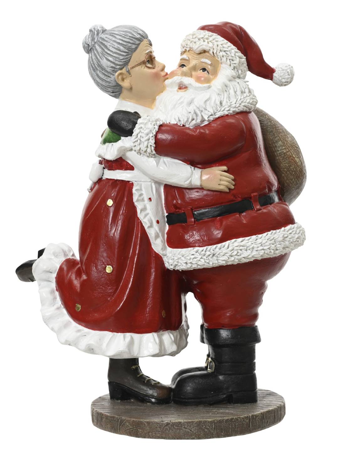 Addobbo Di Natale Babbo Natale E Signora Claus 20cm