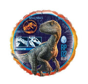Palloncino Metalfoil Tondo Jurassic World Dinosauro 18" 46cm