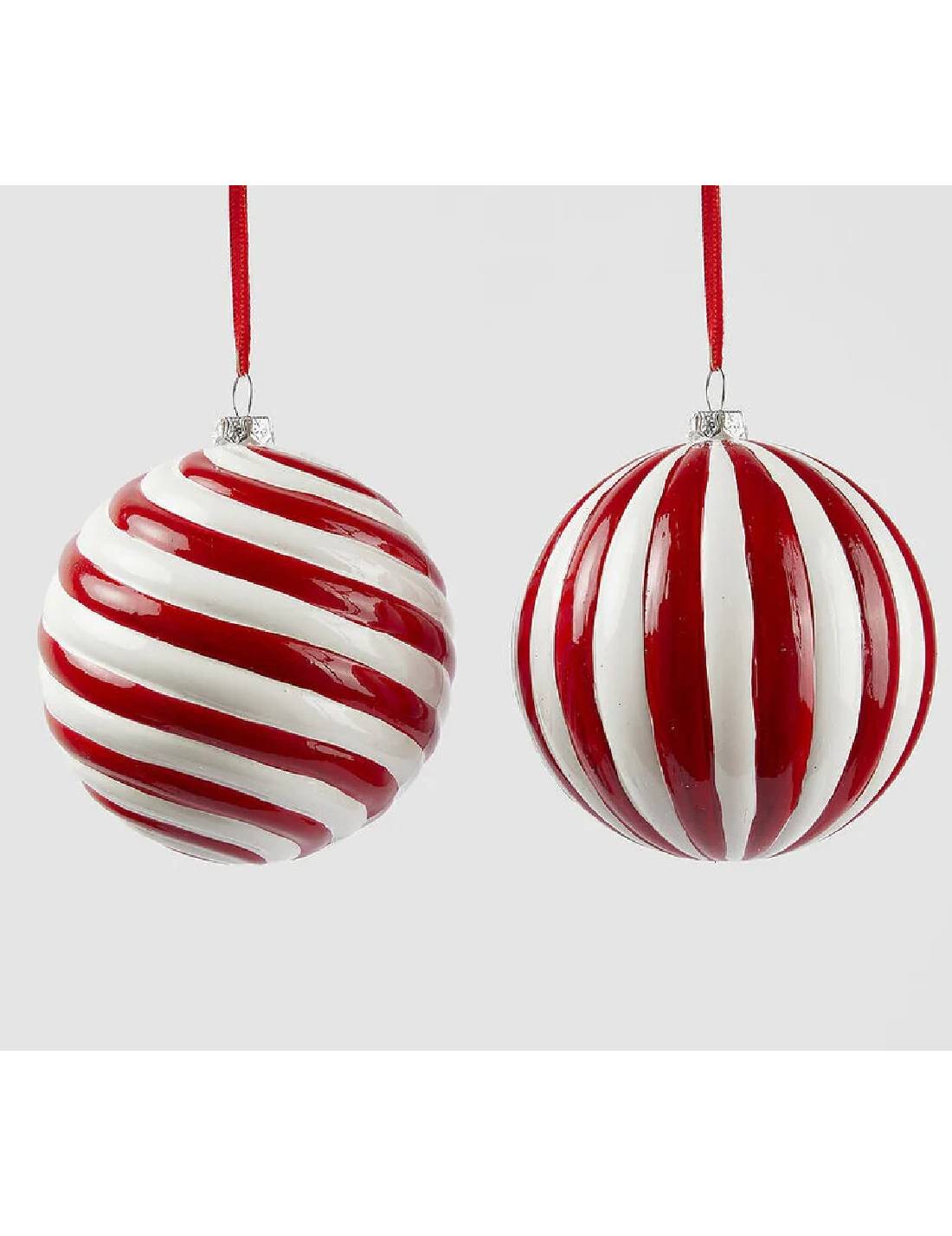 Pallina Albero Di Natale Candy 10cm Prodotto Assortito