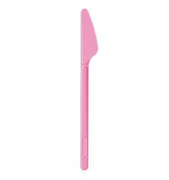 Coltelli in Plastica Rosa Set.100pz.