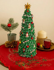 Carillon Albero Di Natale Slim Decorato 30cm