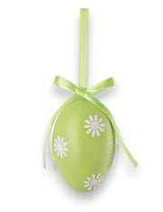 Uovo Di Pasqua Decorativo Verde Con Fiori