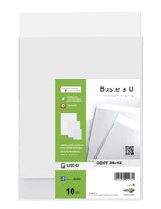 Buste Trasparenti Ad U Senza Foratura Sei Rota Soft A3 10pz