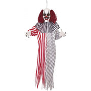 Clown Diabolico Animato Con Luci E Suoni 153cm Ornamenti Halloween