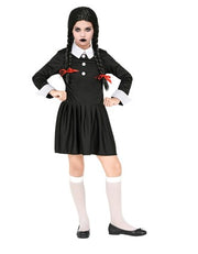 Vestito Mercoledì Famiglia Addams Taglia Unica Costume Halloween