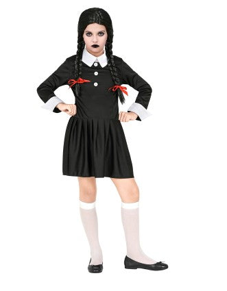 Vestito Mercoledì Famiglia Addams Taglia Unica Costume Halloween