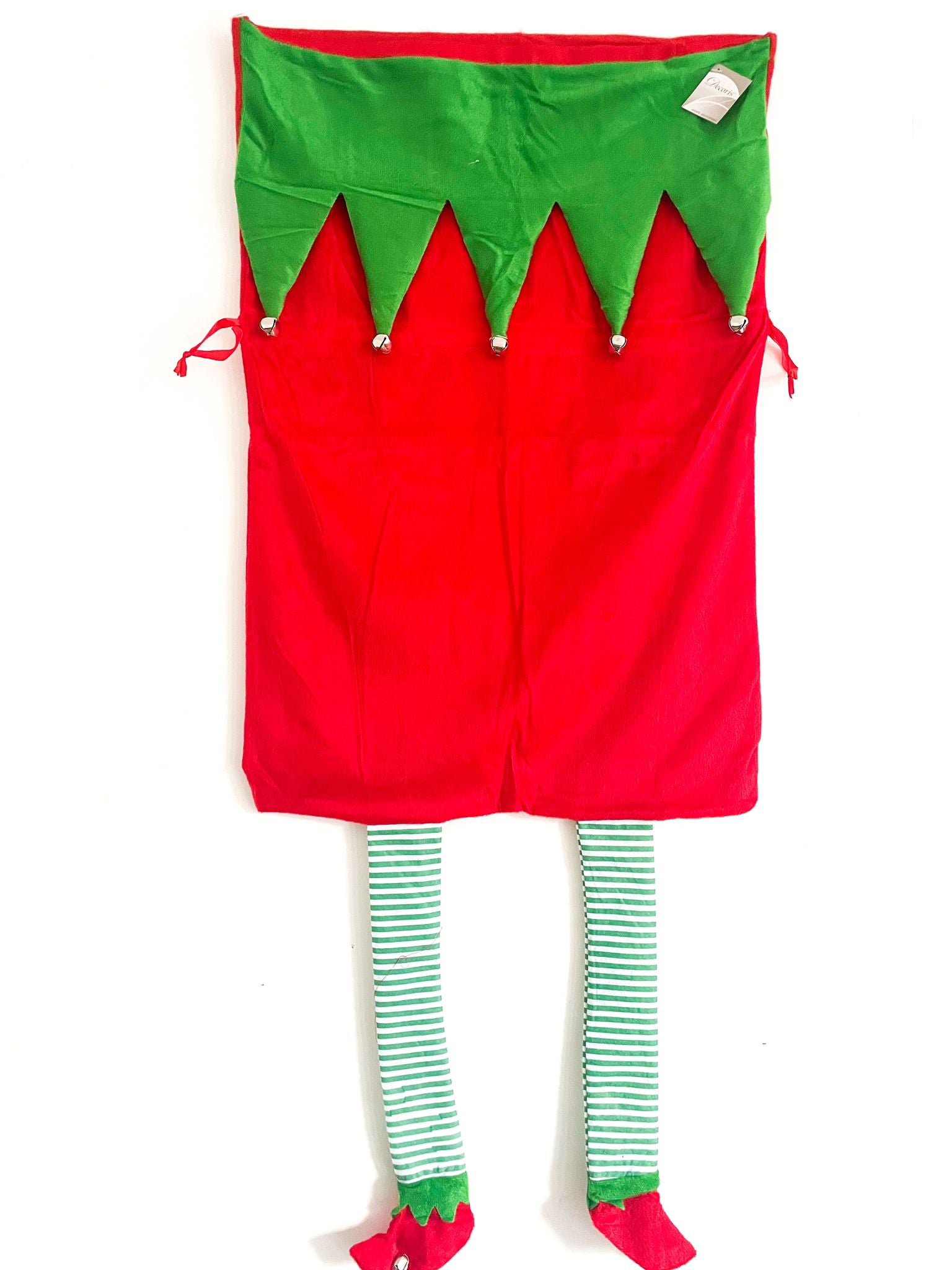 Sacco Natalizio Vestito Da Elfo 48x76cm