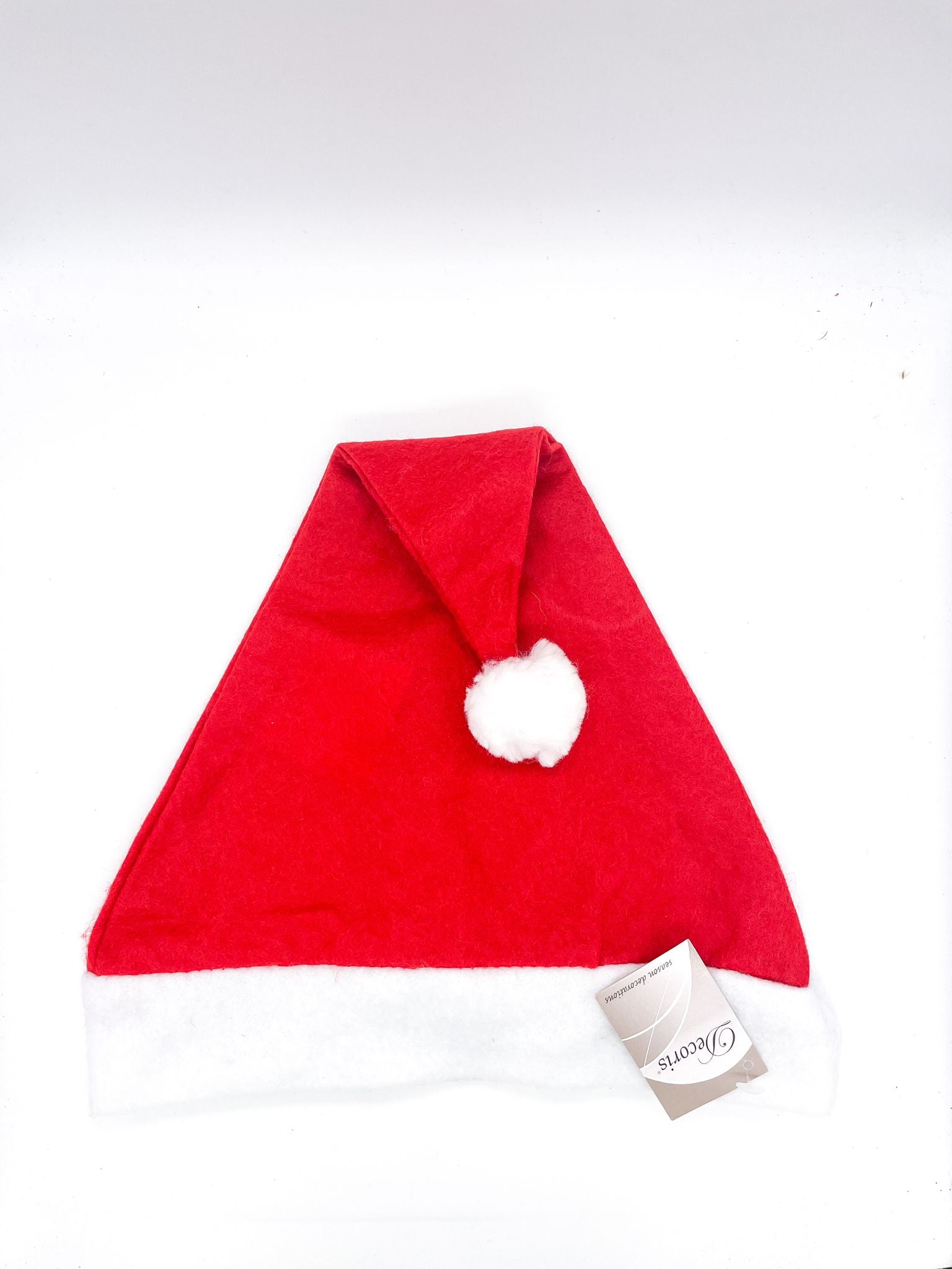Costume Natalizio In Feltro Cappello Babbo Natale 40cm