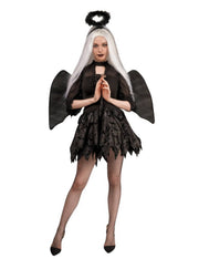 Costume Di Halloween Donna Angelo Nero S/M