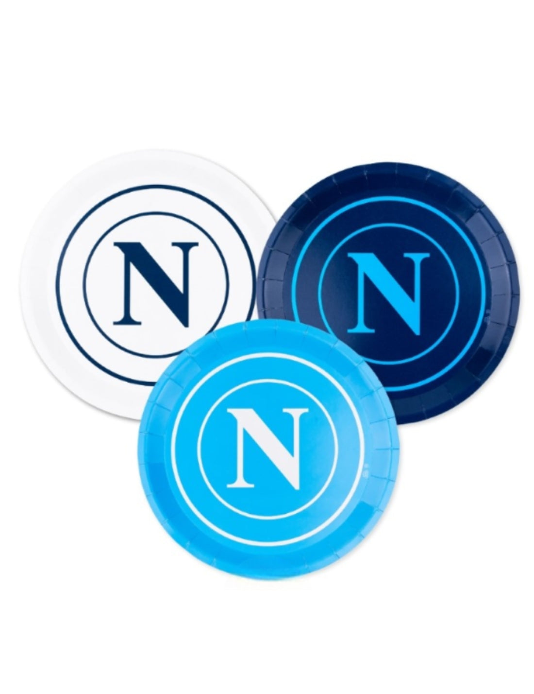 Piatti Dessert Di Carta SSC Napoli Mix 18cm 6pz