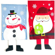 Sacco Natalizio Pupazzo Di Neve E Babbo Natale 50x70cm