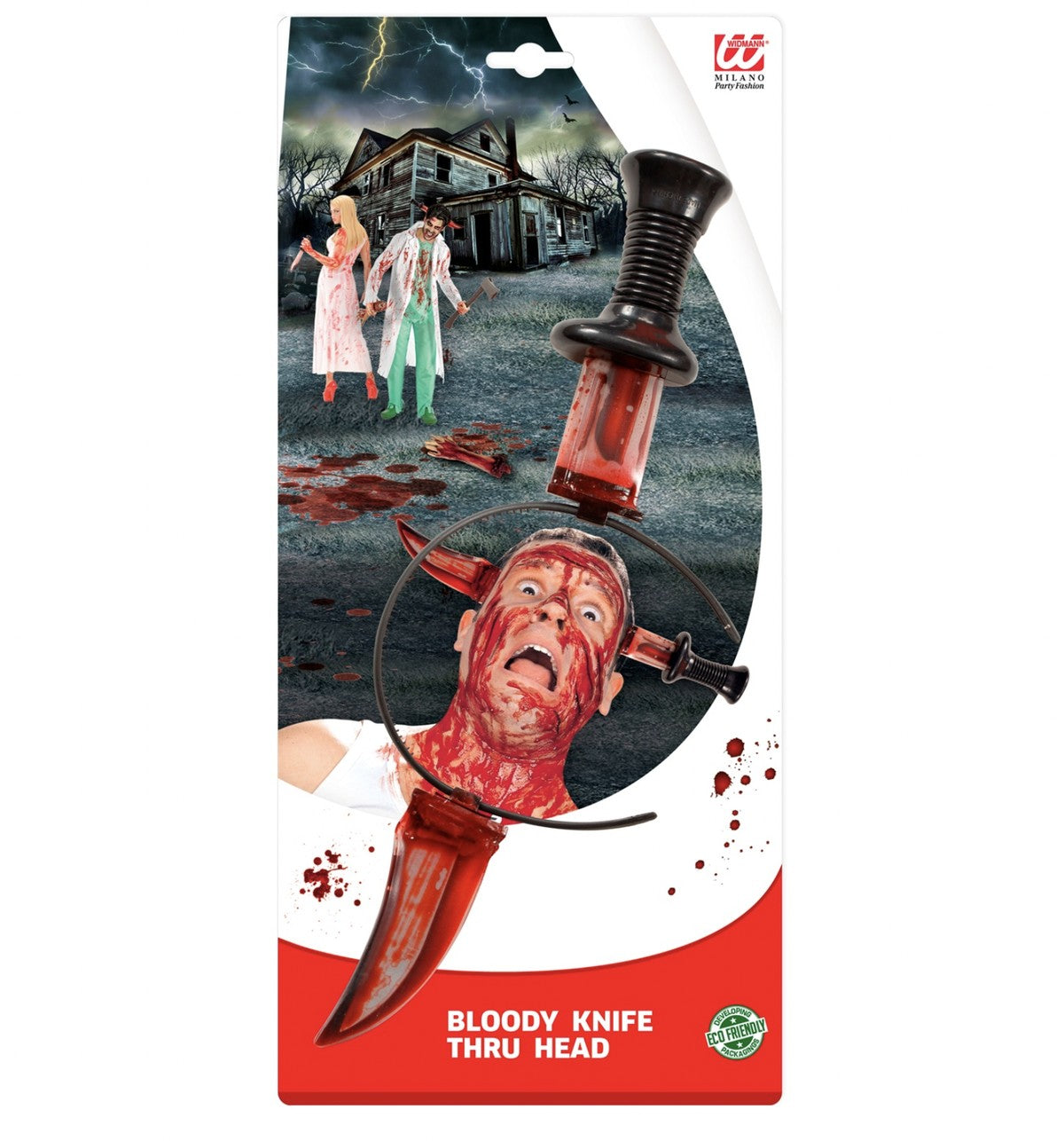 Accessorio Di Halloween Frontino Coltello Insanguinato