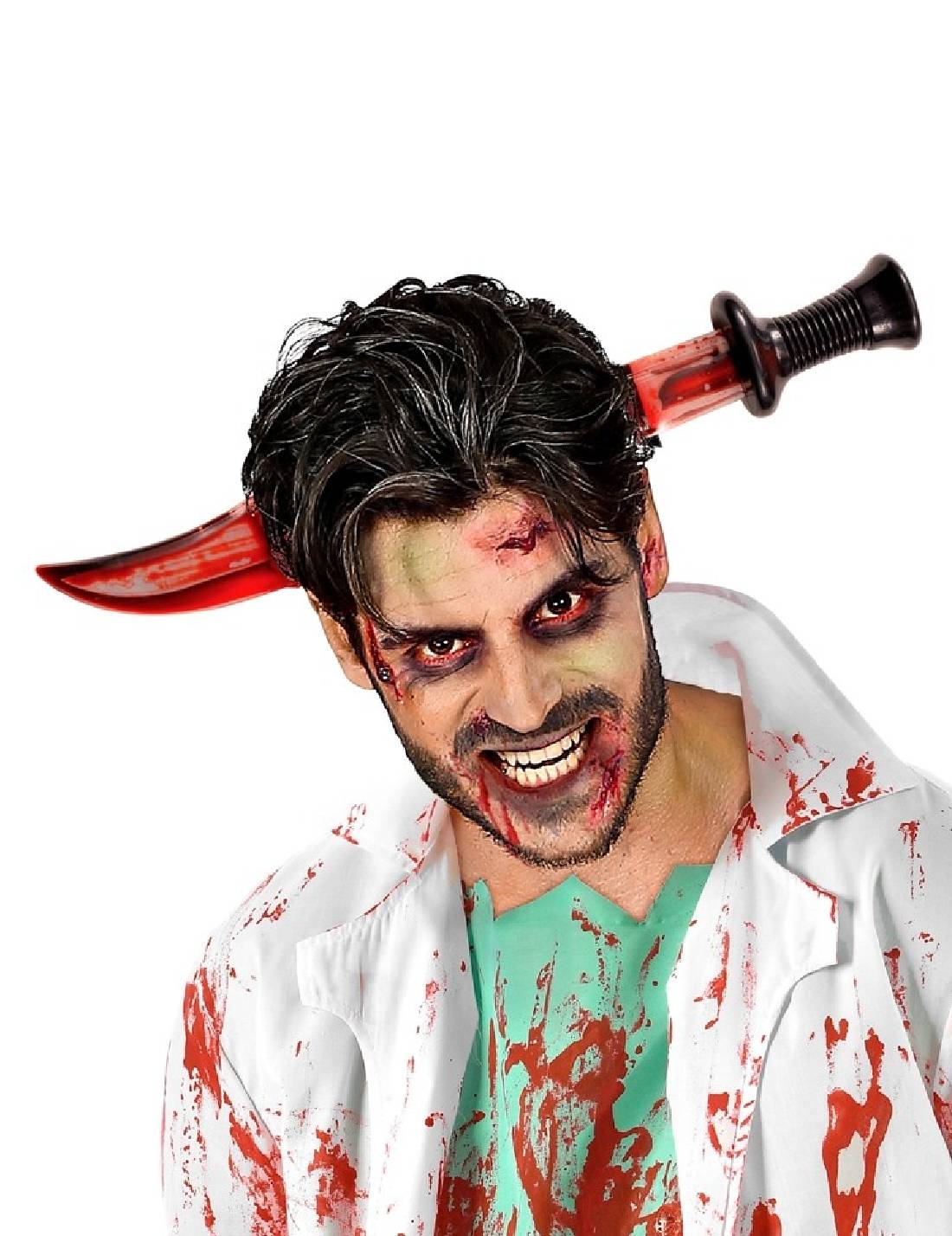 Accessorio Di Halloween Frontino Coltello Insanguinato
