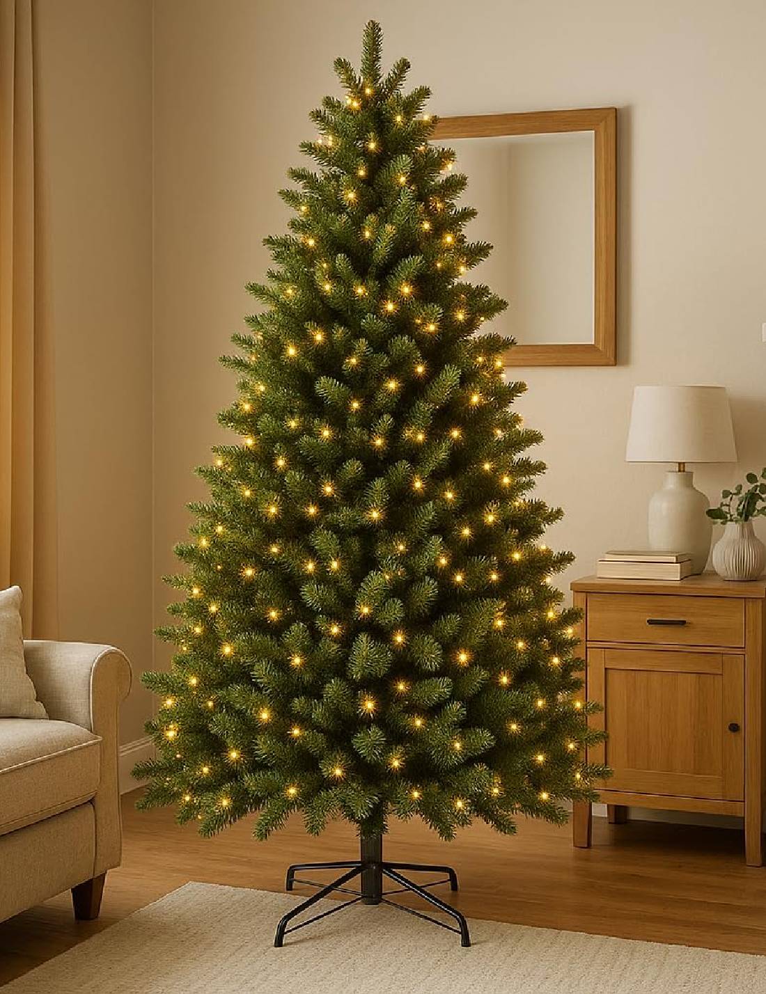 Albero Di Natale Pino Freiburg 800 LED 240cm