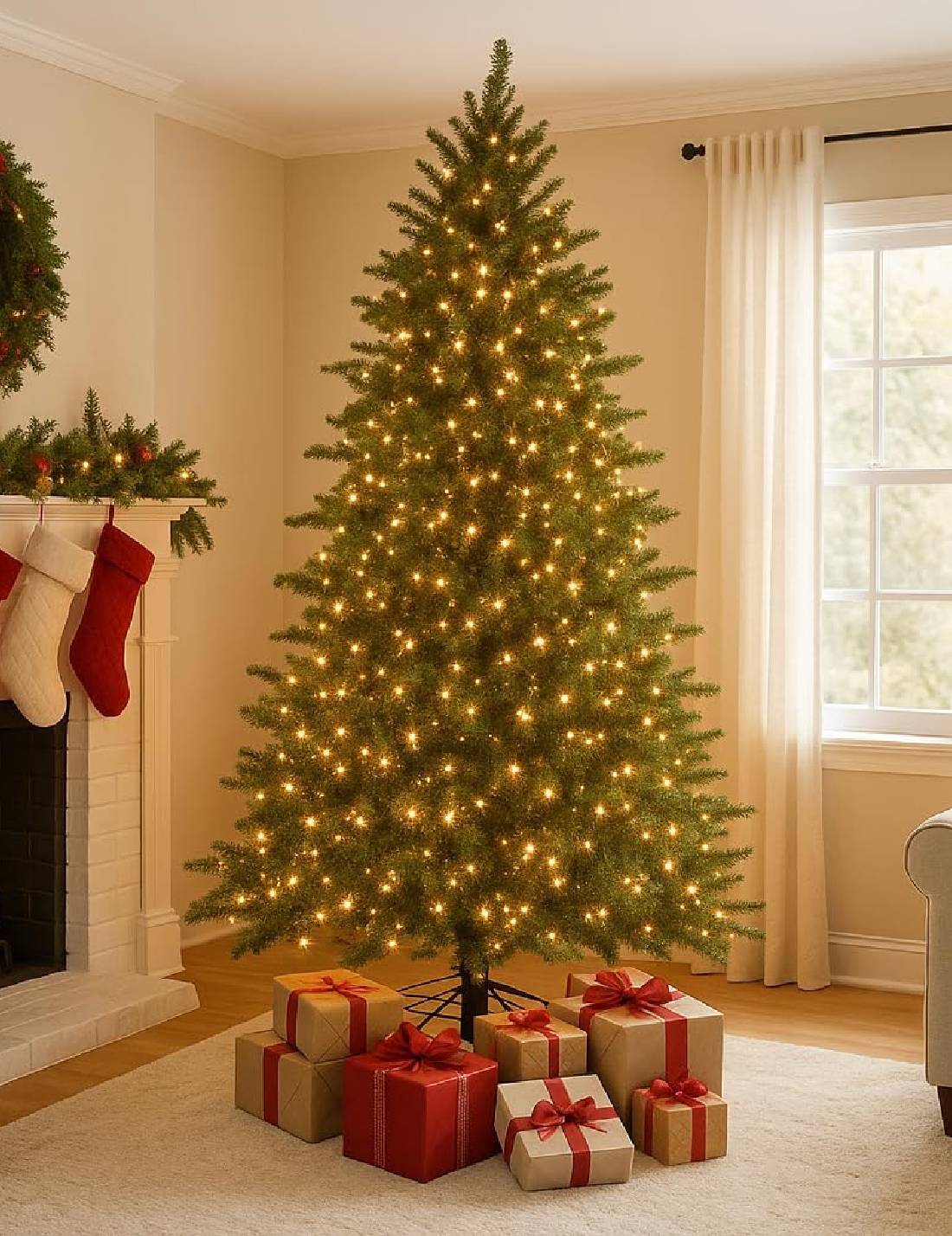 Albero Di Natale Galloway Spruce 3000 LED 180cm