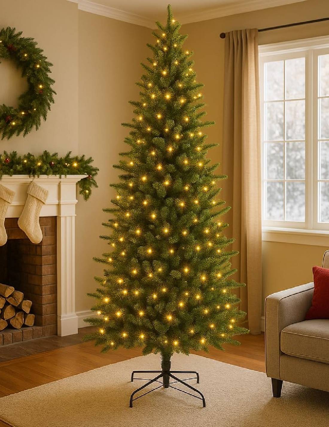 Albero Di Natale Abete Killington Fir 380 Micro LED 210cm