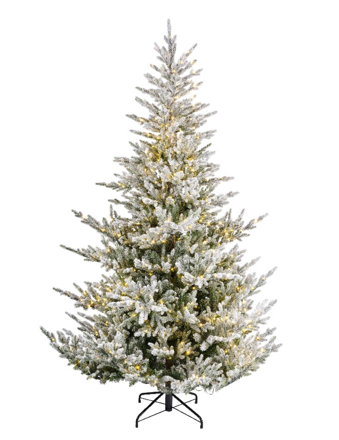 Albero Di Natale Innevato Norway Spruce 900 LED 210cm