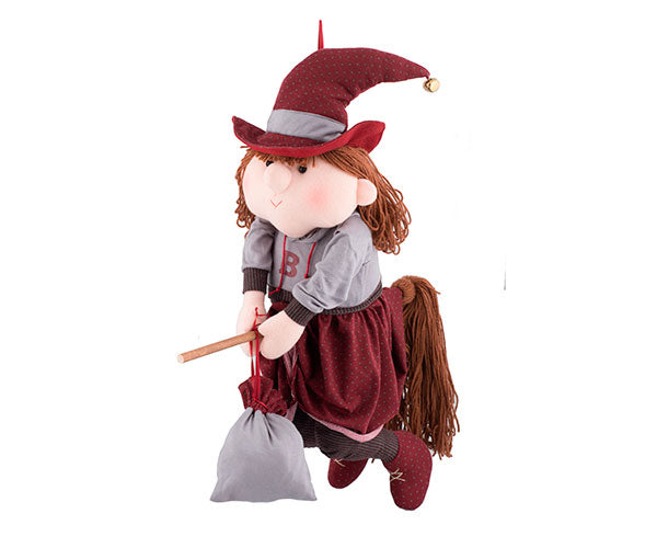 Addobbo Natale Befana Martina Volante 48x19x24cm