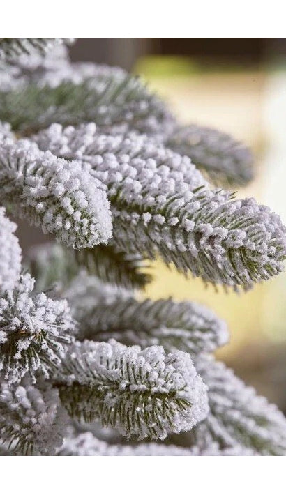 Albero Di Natale Pino Merano Innevato 180cm Senza Led - EDG