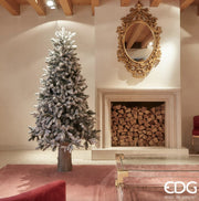 Albero Di Natale Pino Merano Innevato 180cm Senza Led - EDG