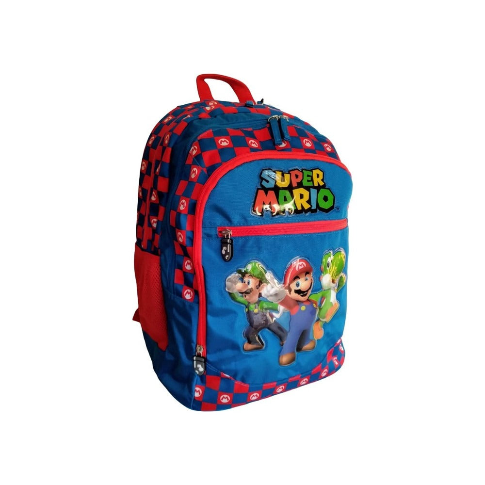 Zaino Americano Super Mario Bros A Scacchi