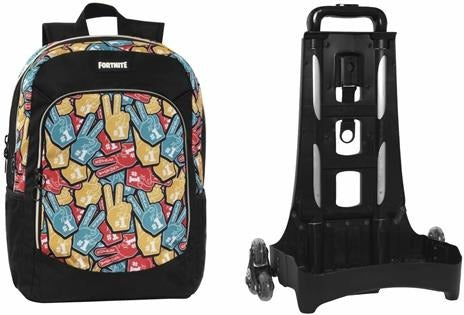 Zaino Organizzato con Trolley Staccabile Fingers Fortnite