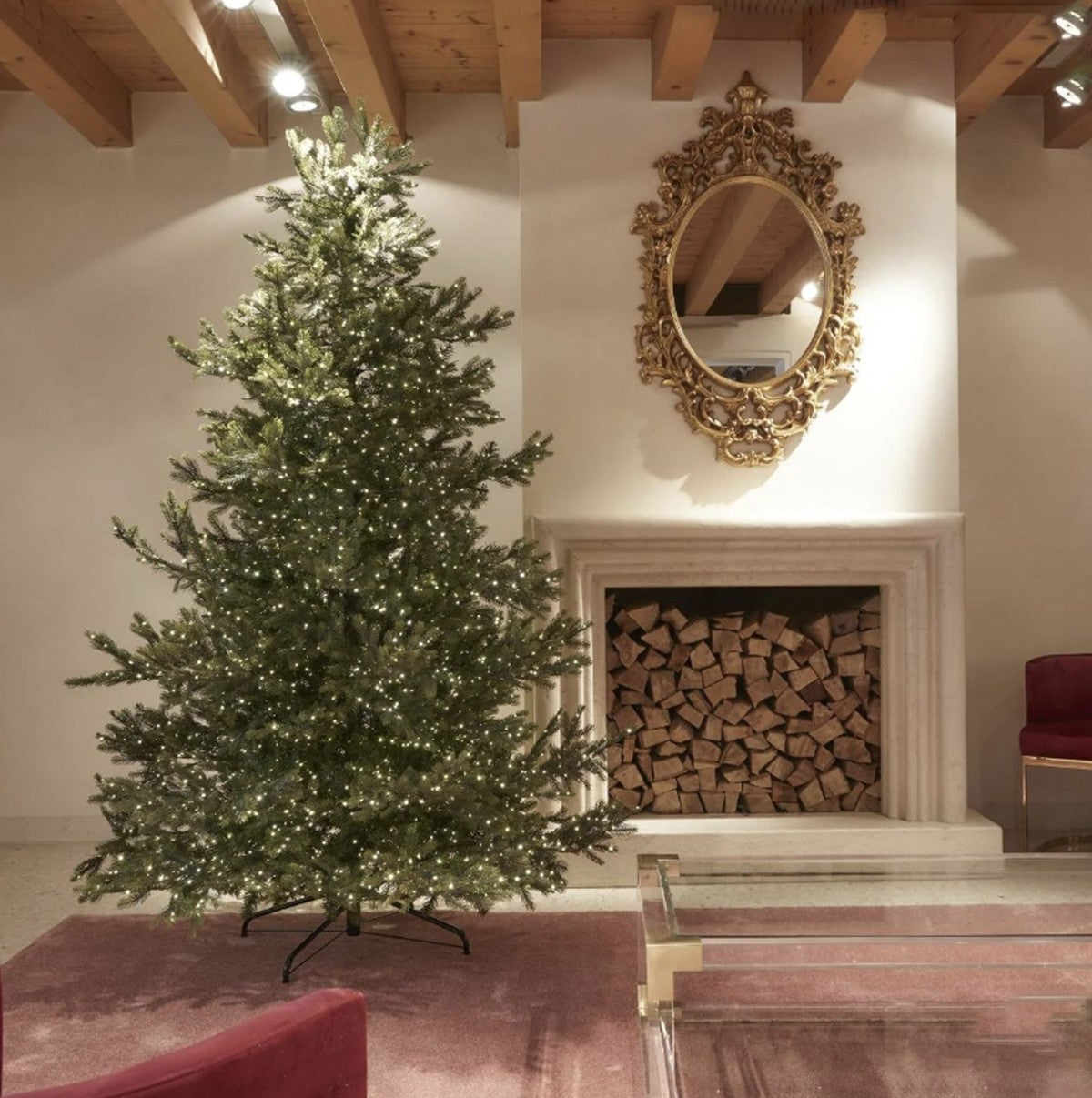 Albero Di Natale Pino Imperial 300cm Con Luci 6000 MicroLed