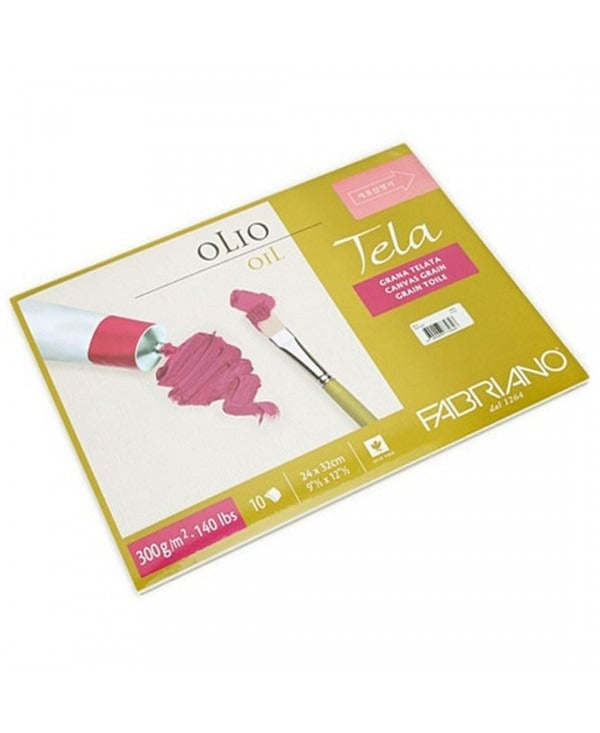 Album Pittura Ad Olio Fabriano 30x40cm Grana Telata