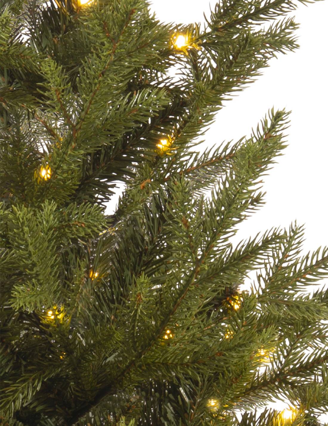 Albero Di Natale Norway In Vaso 80 LED 120cm