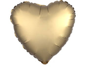 Palloncino Cuore Oro Satinato 17" 43cm